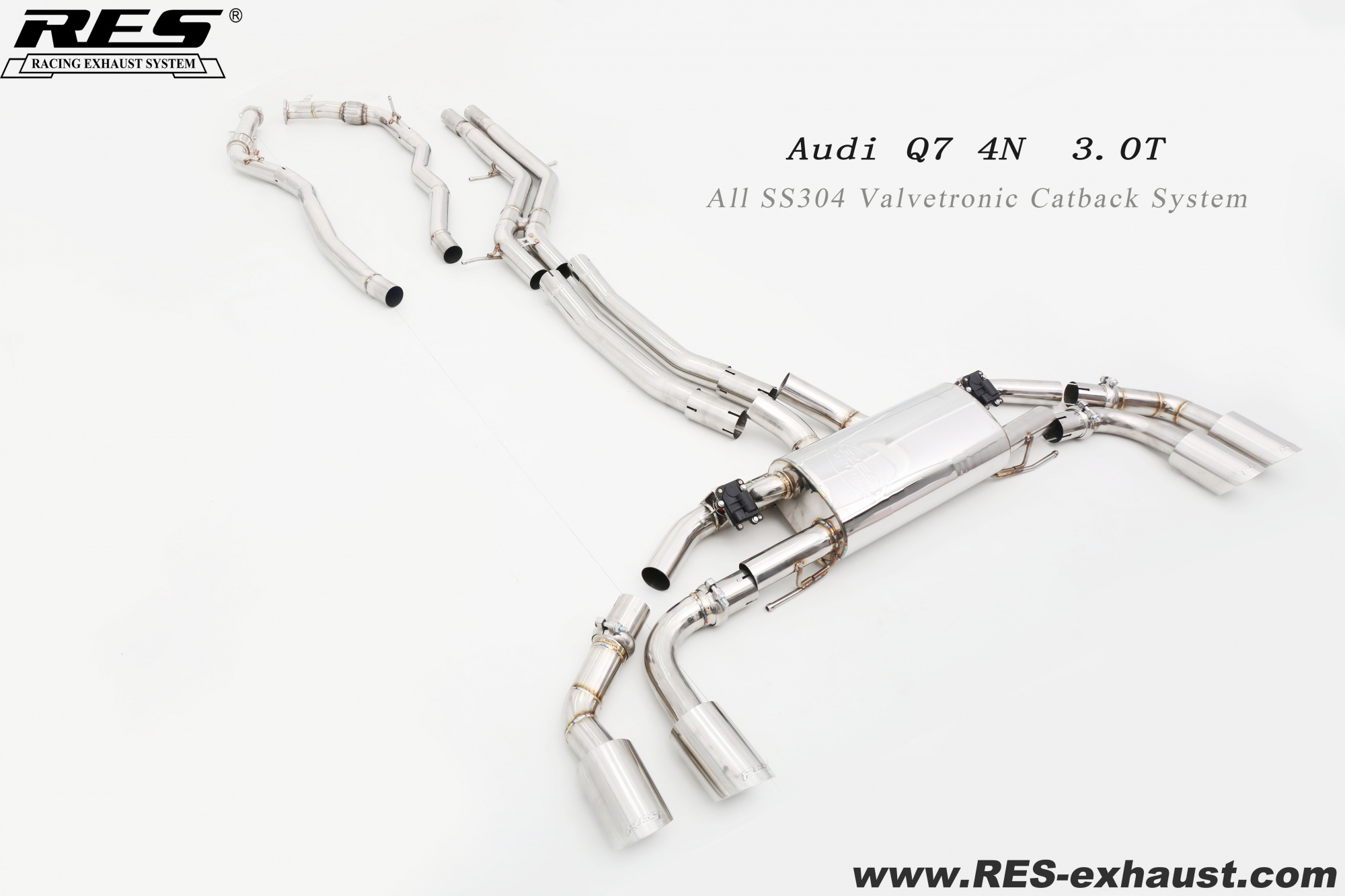 Audi Q7 3.0T All SS304 / Valvetronic Catback System