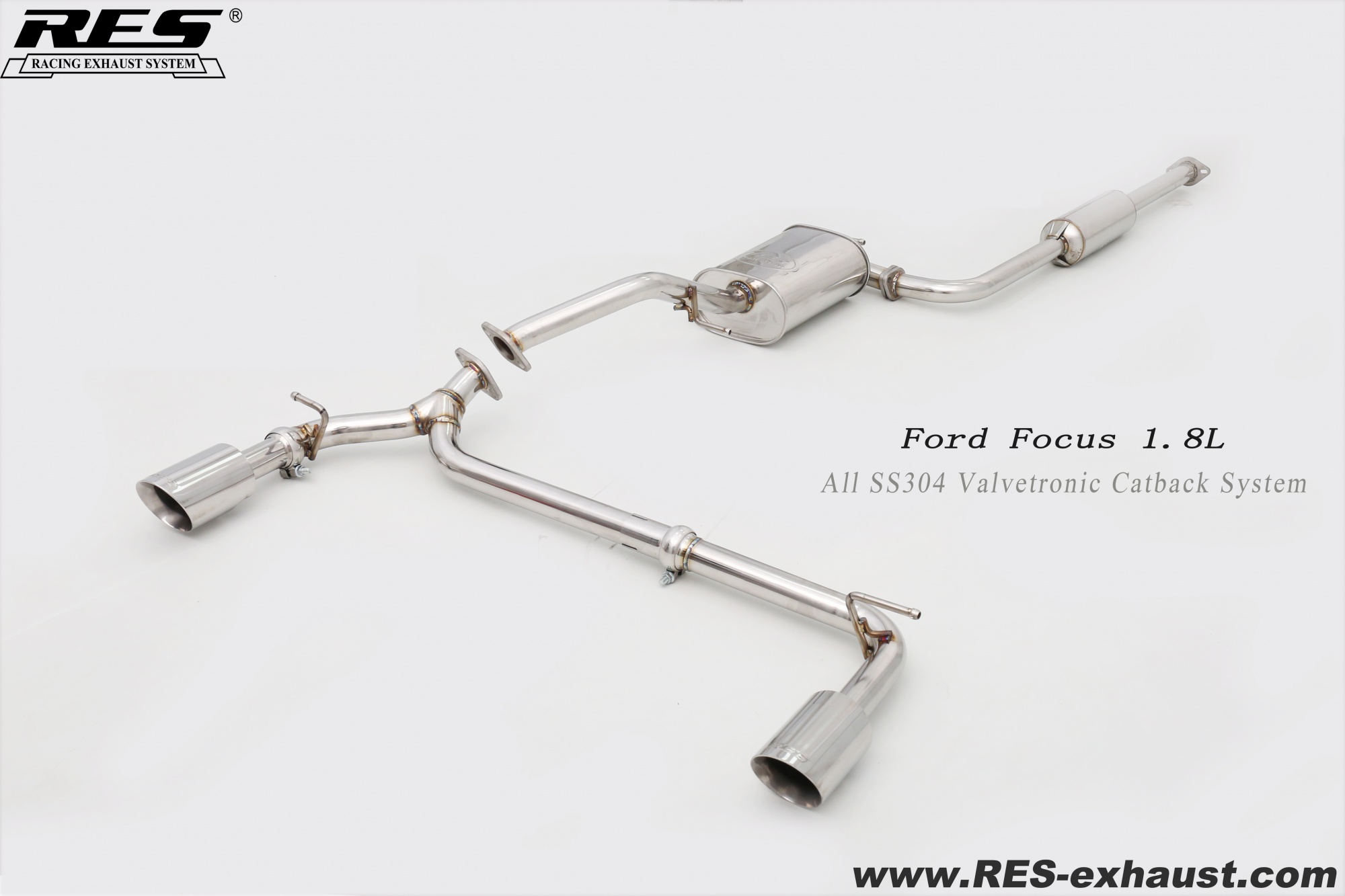 Ford Focus All SS304 / Valvetronic Catback System