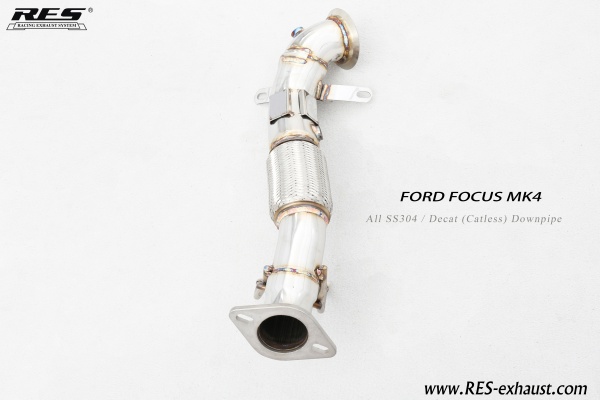 Ford Focus All SS304 / Cat (With Cat) Downpipe