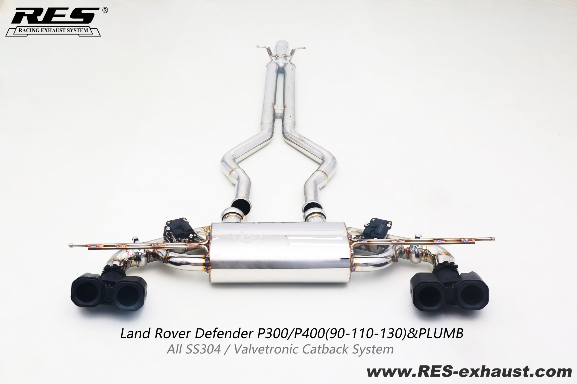 Land Rover Defender All SS304 / Valvetronic Catback System