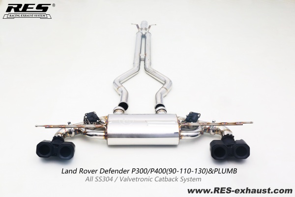 Land Rover Defender All SS304 / Valvetronic Catback System