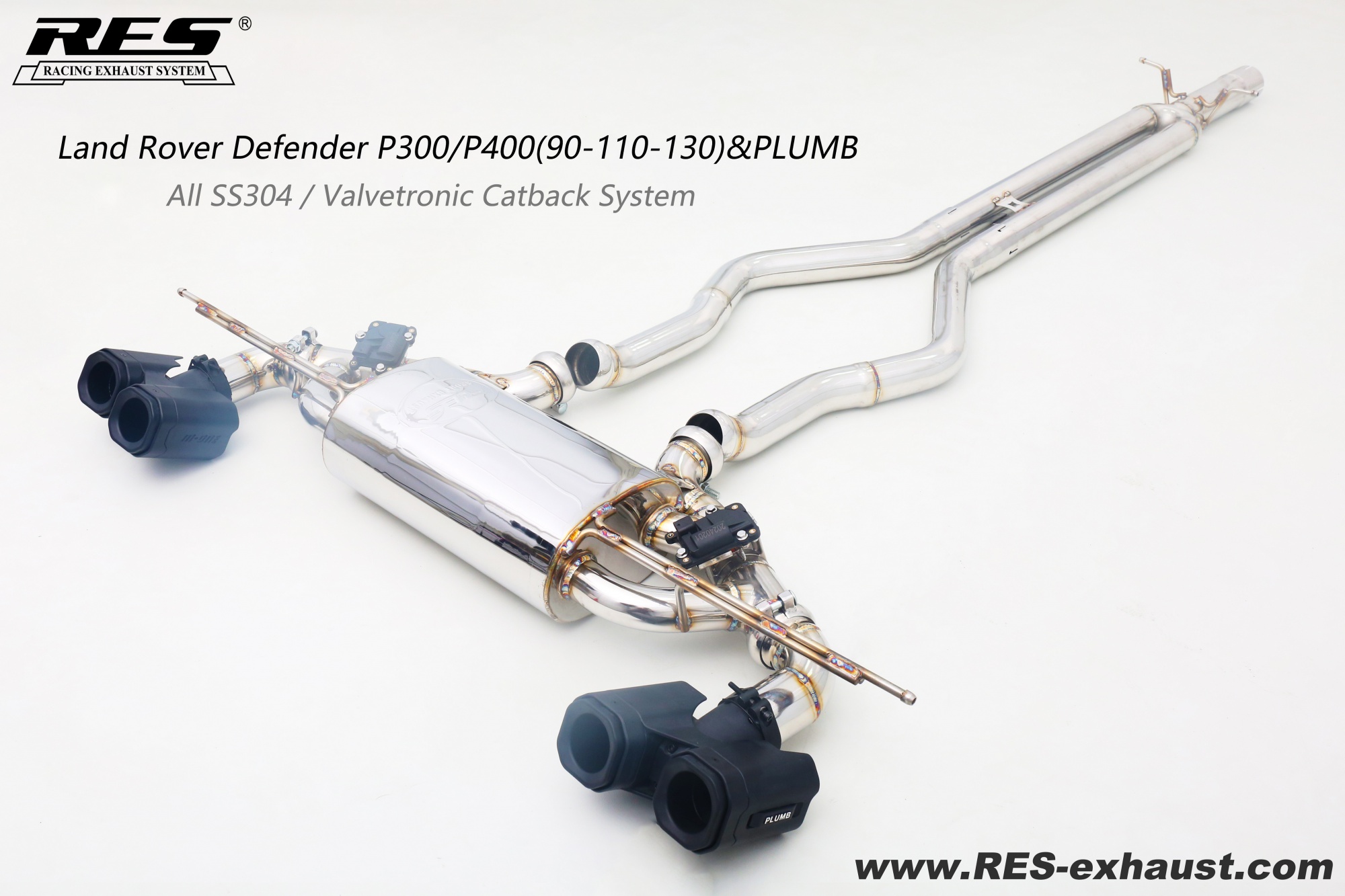Land Rover Defender All SS304 / Valvetronic Catback System