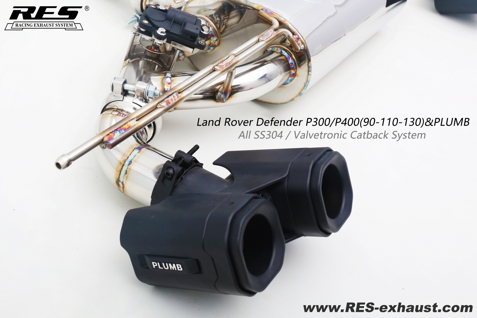 Land Rover Defender All SS304 / Valvetronic Catback System