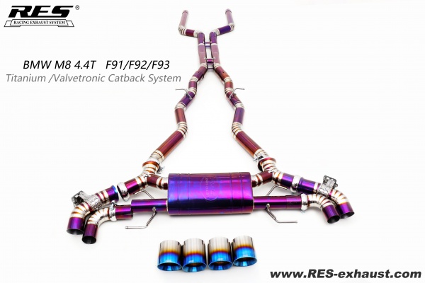 BMW M8 4.4T Titanium / Valvetronic Catback System