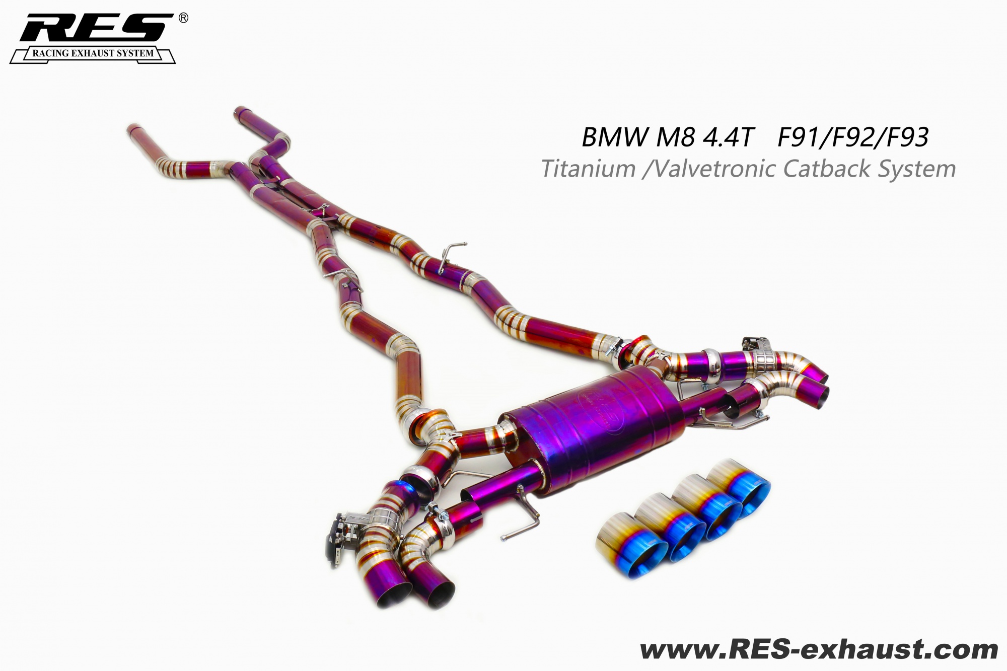 BMW M8 4.4T Titanium / Valvetronic Catback System