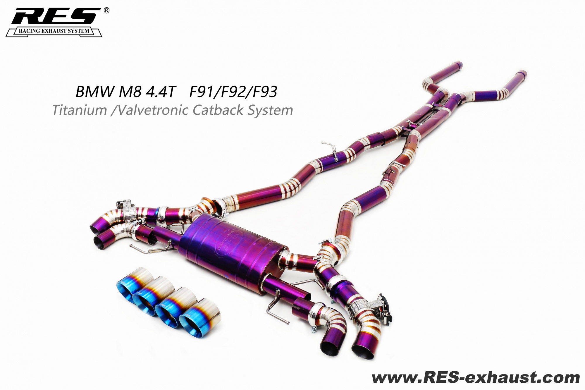 BMW M8 4.4T Titanium / Valvetronic Catback System