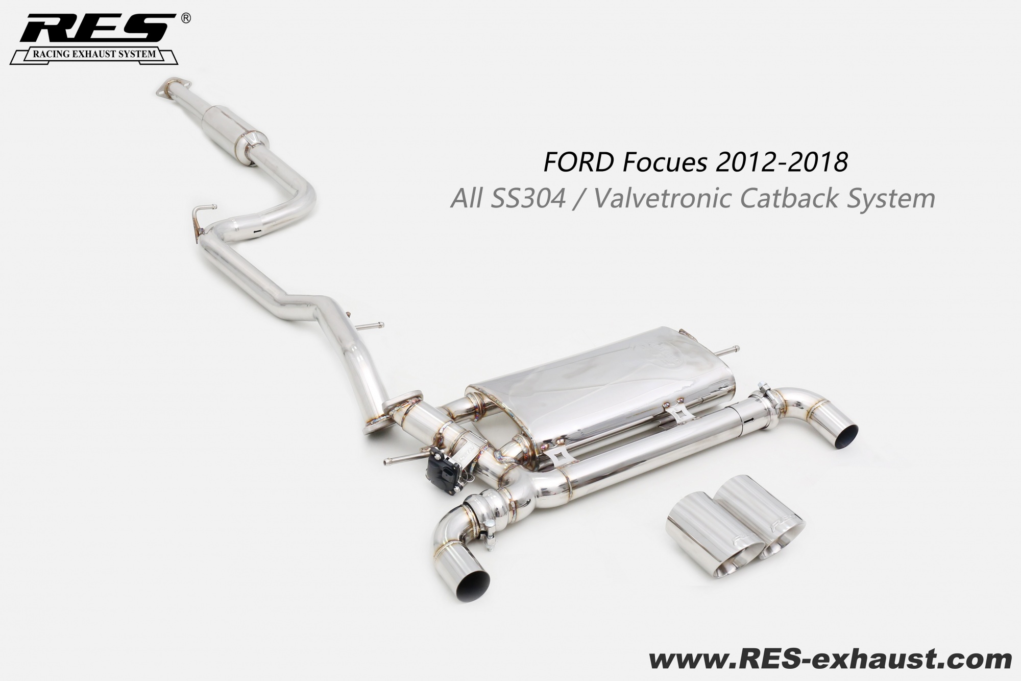 FORD Focues All SS304 / Valvetronic Catback System