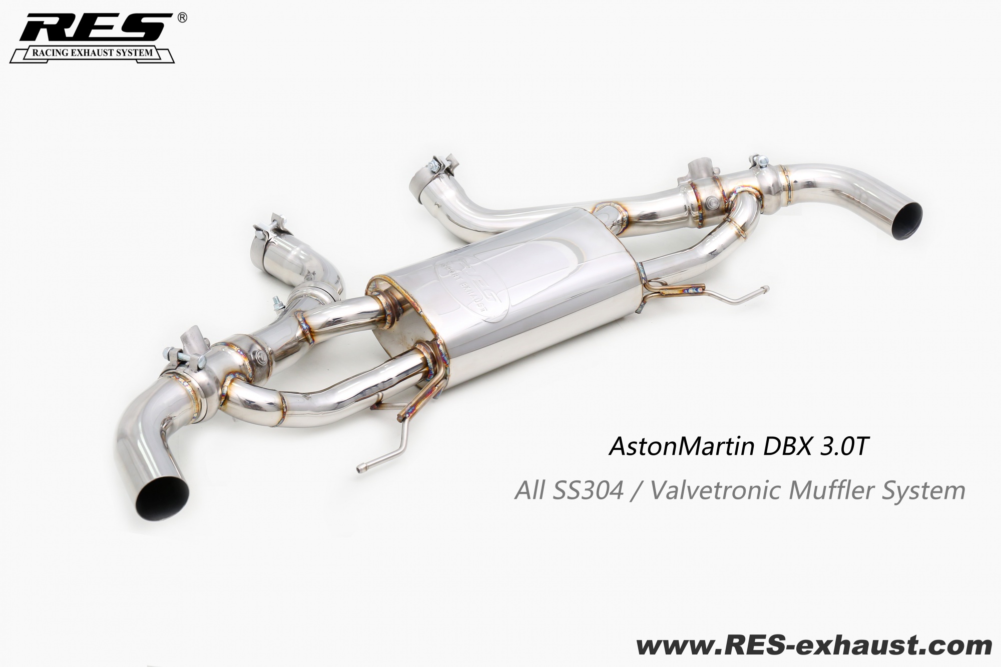 AstonMartin DBX 3.0T All SS304 / Valvetronic Muffler System