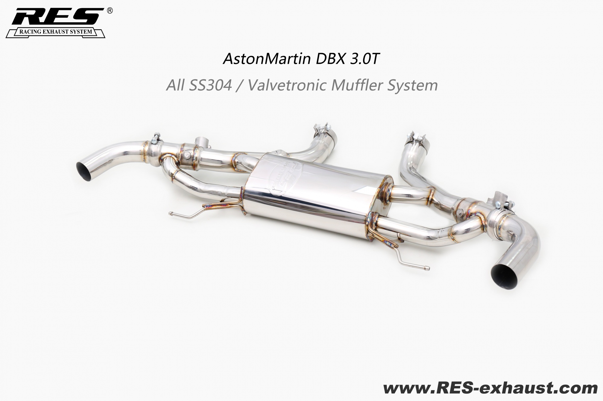 AstonMartin DBX 3.0T All SS304 / Valvetronic Muffler System