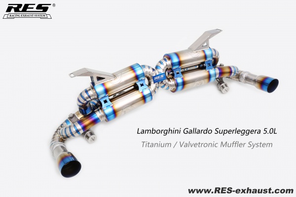 Lamborghini Gallardo Superleggera Titanium / Valvetronic Muffler System
