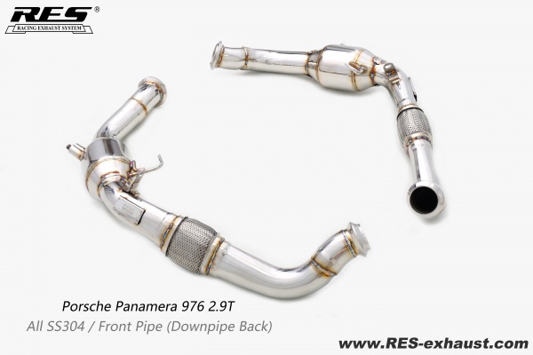 Porsche Panamera 976 All SS304 /  OPF Pipe (Downpipe Back)