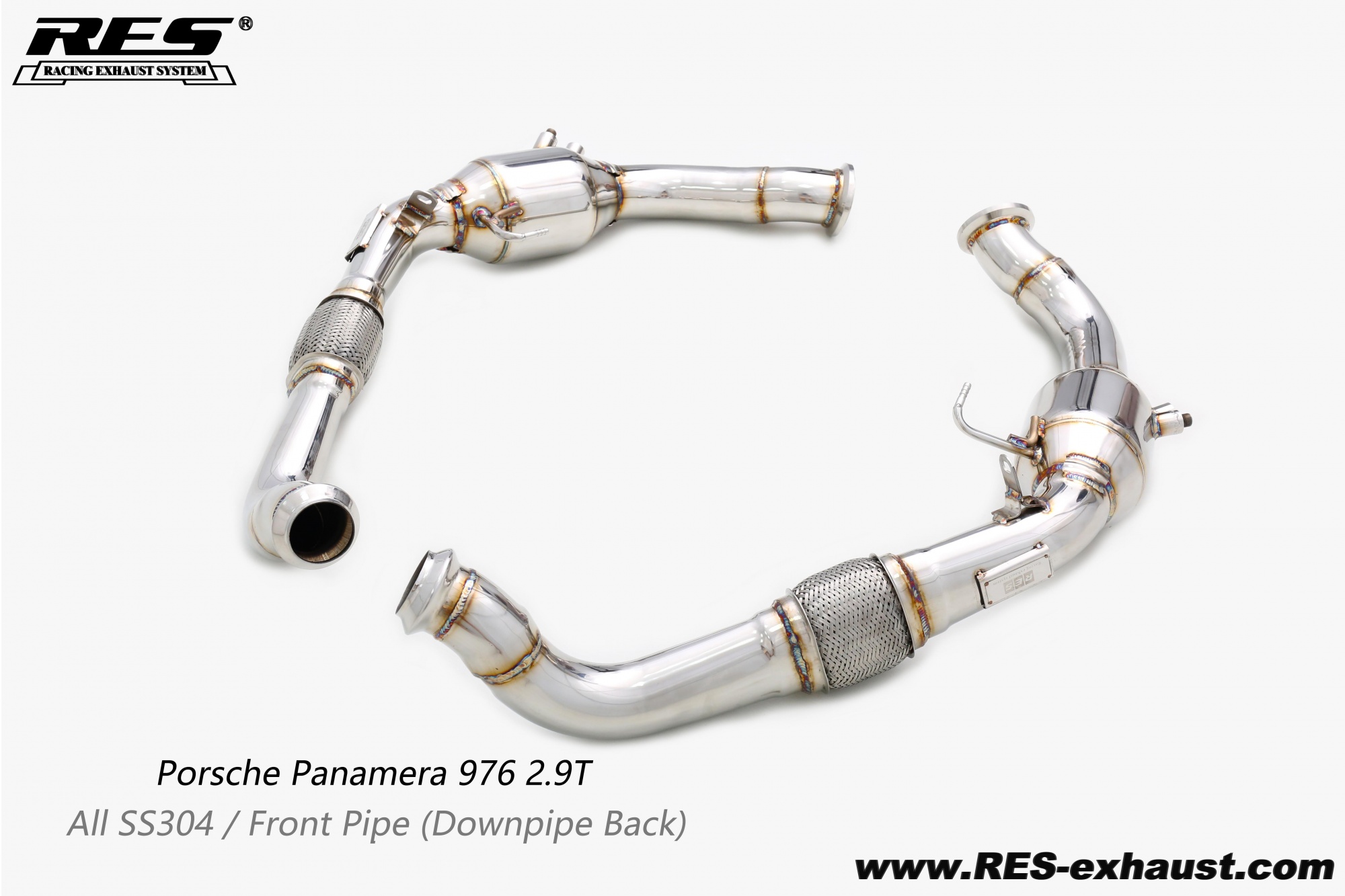 Porsche Panamera 976 All SS304 /  OPF Pipe （Downpipe Back）