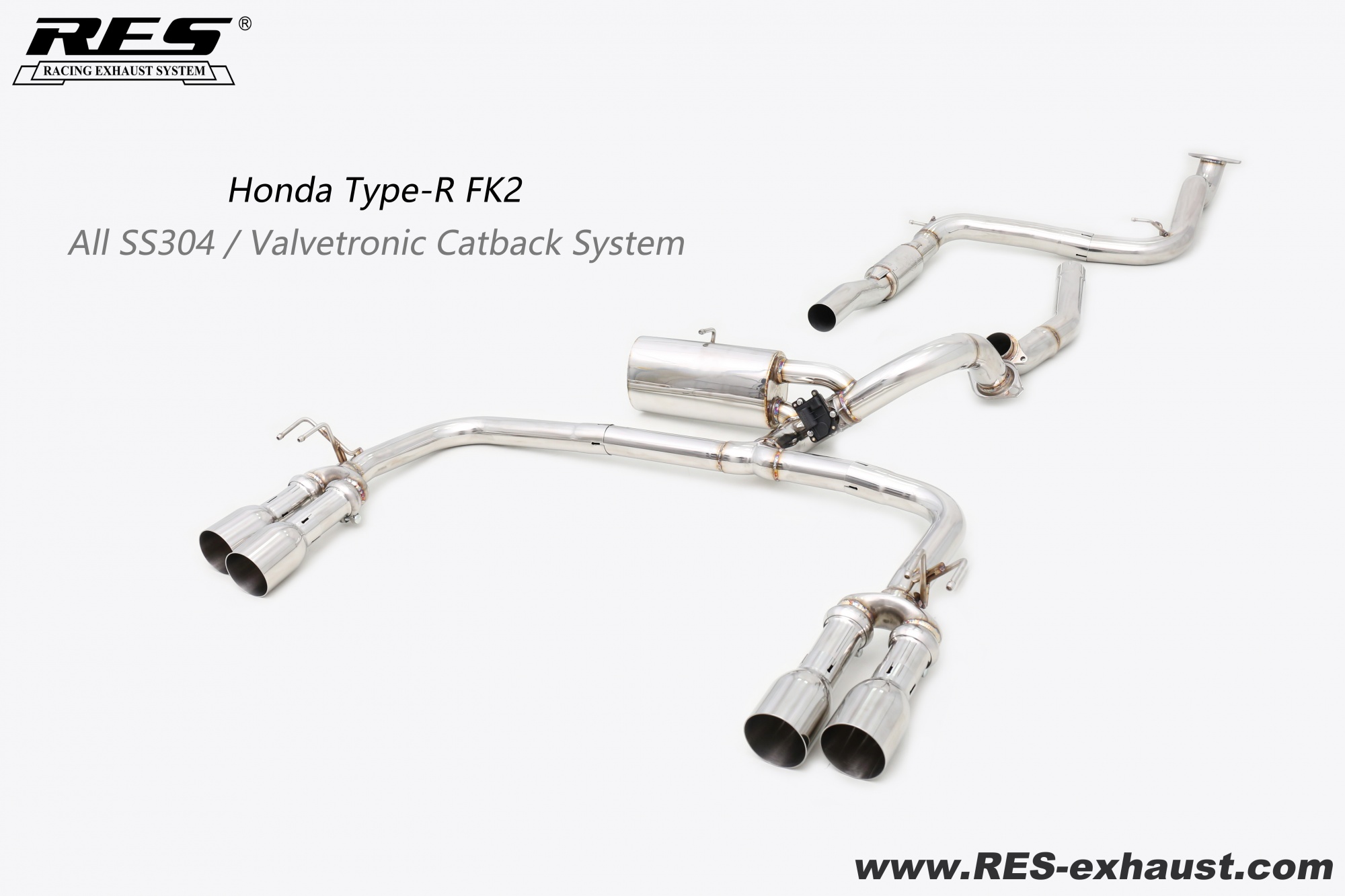 Honda Civic Type-R FK2 All SS304 / Valvetronic Catback System
