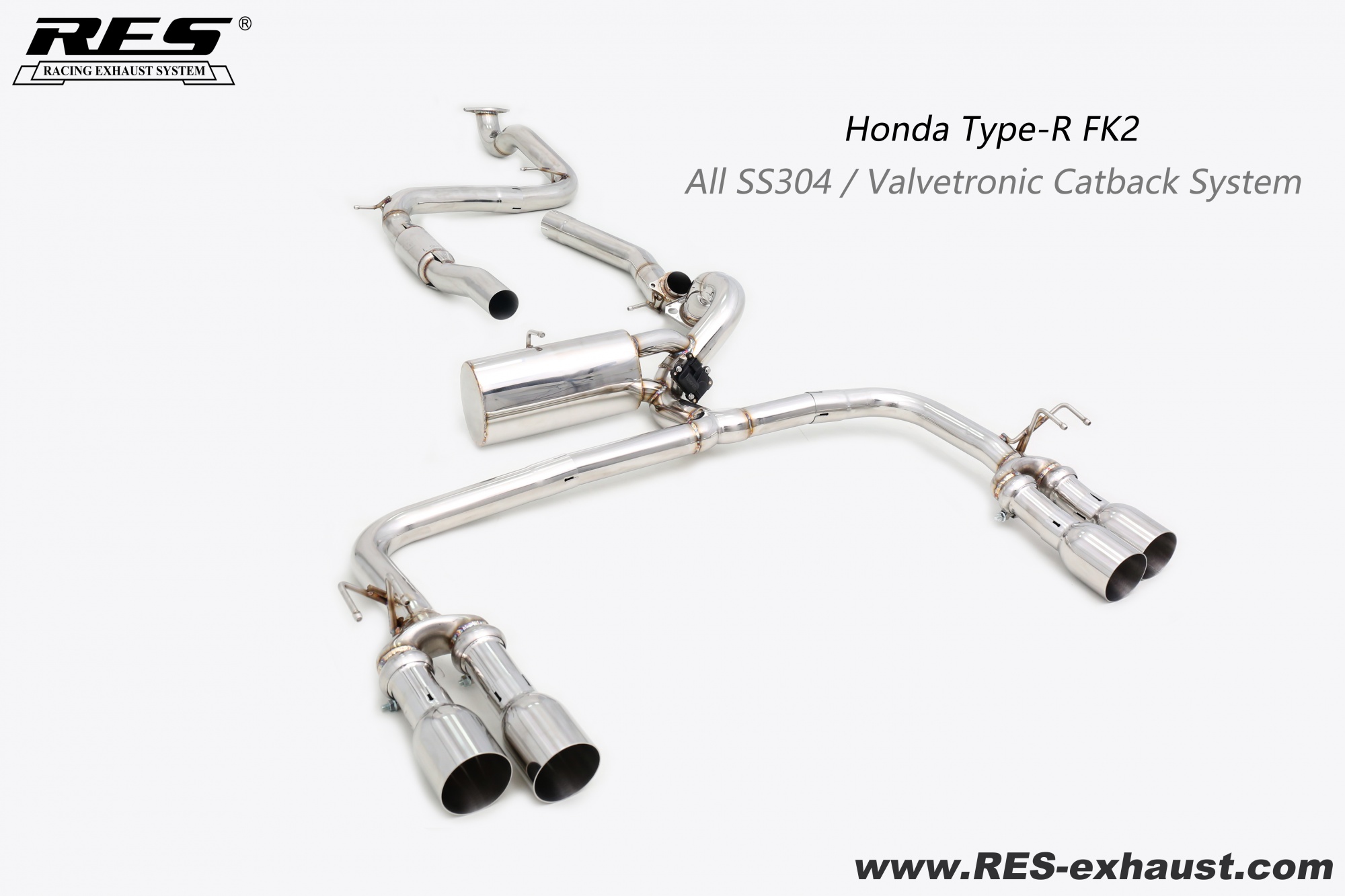 Honda Civic Type-R FK2 All SS304 / Valvetronic Catback System