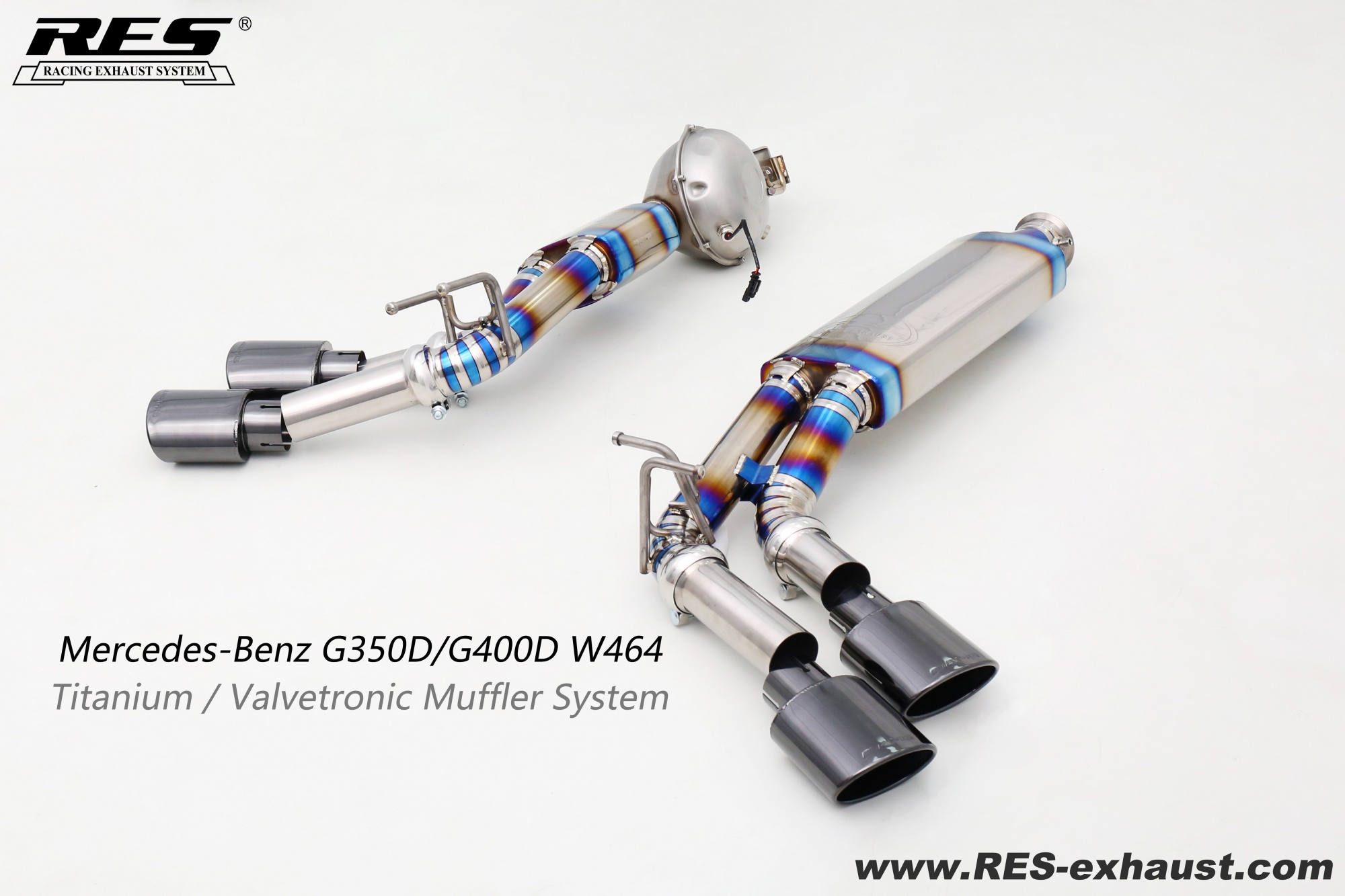 Mercedes-Benz G350D/G400D Titanium / Valvetronic Muffler System