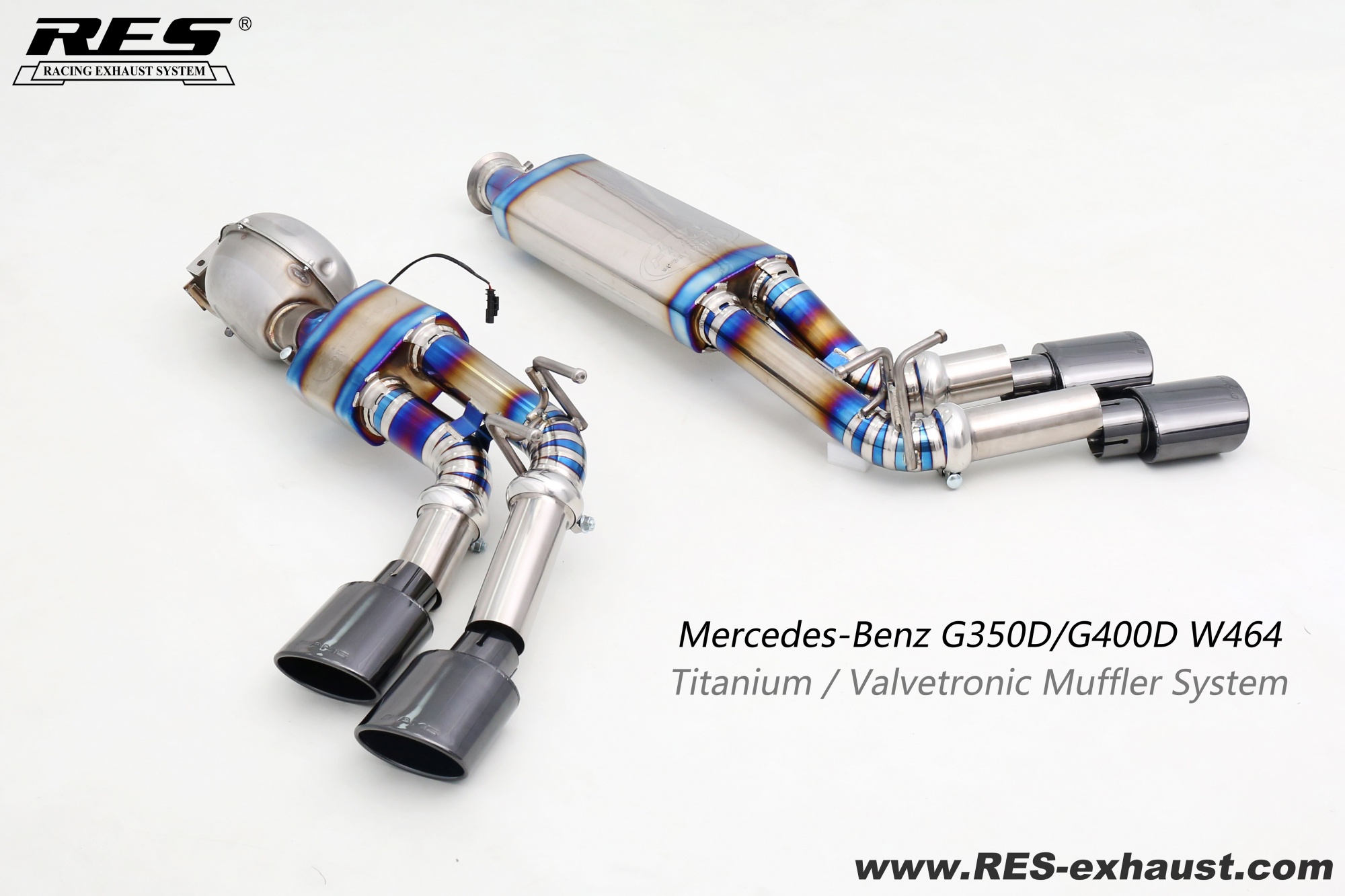 Mercedes-Benz G350D/G400D Titanium / Valvetronic Muffler System