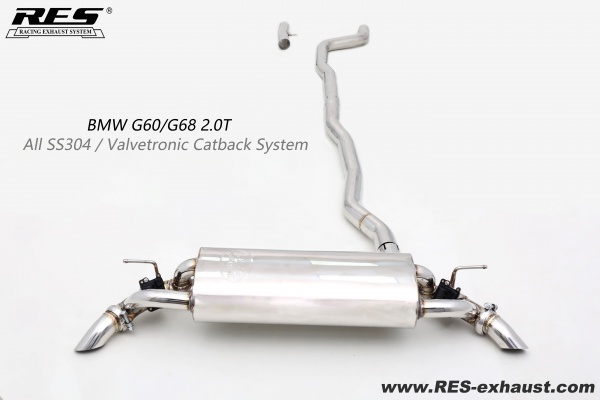 BMW G60/G68 All SS304 / Valvetronic Catback System