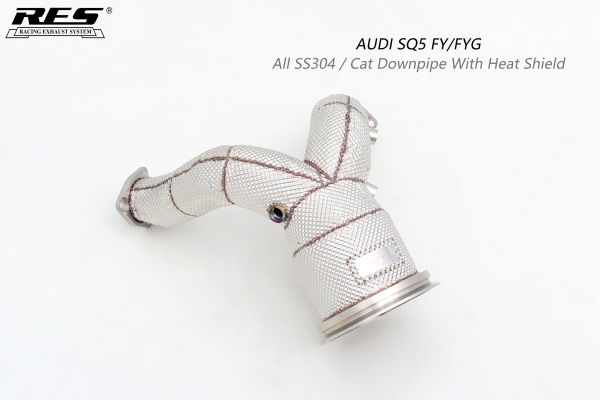 AUDI SQ5 FY/FYG All SS304 / Cat Downpipe With Heat Shield