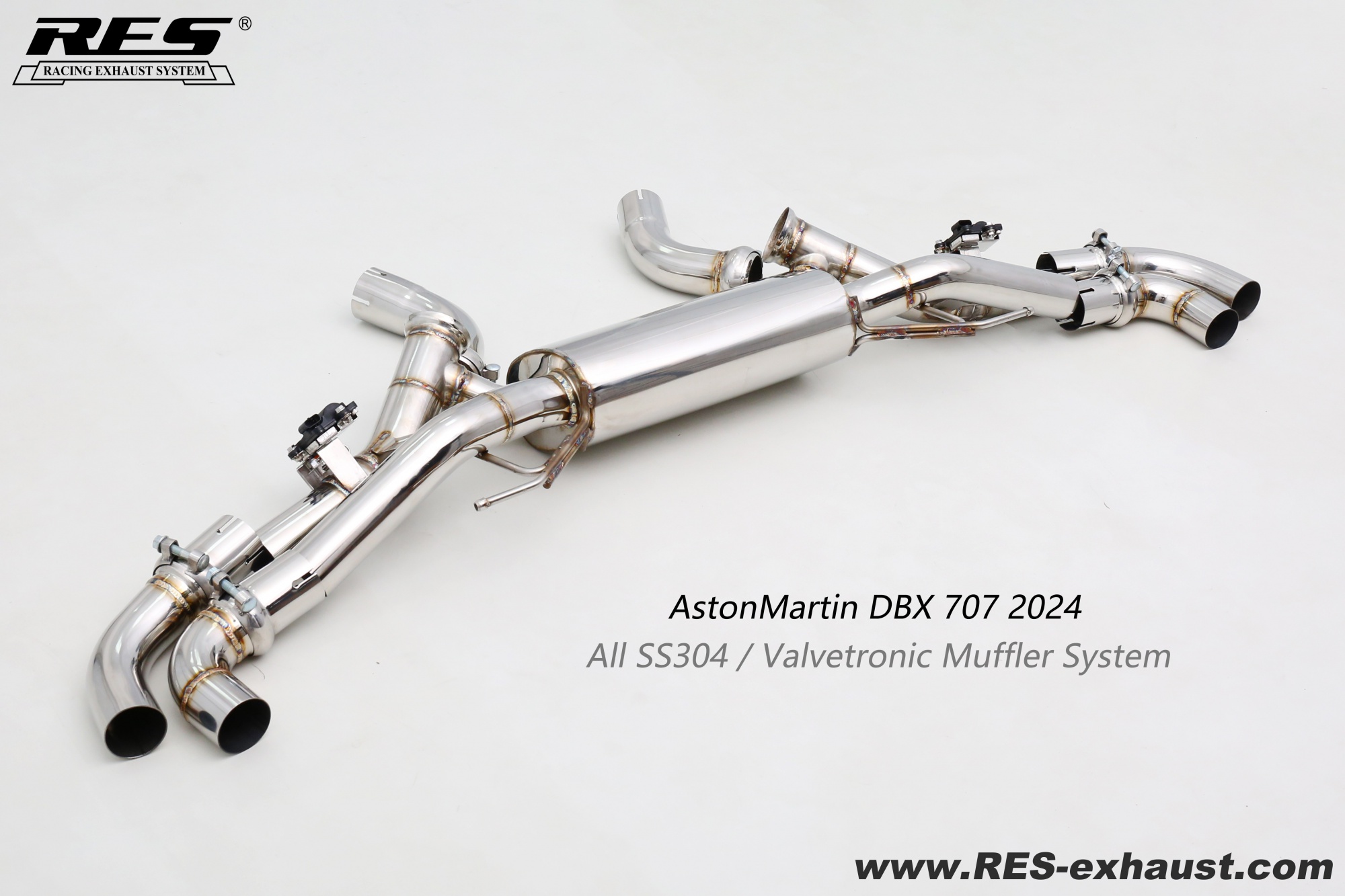 AstonMartin DBX All SS304 / Valvetronic Muffler System