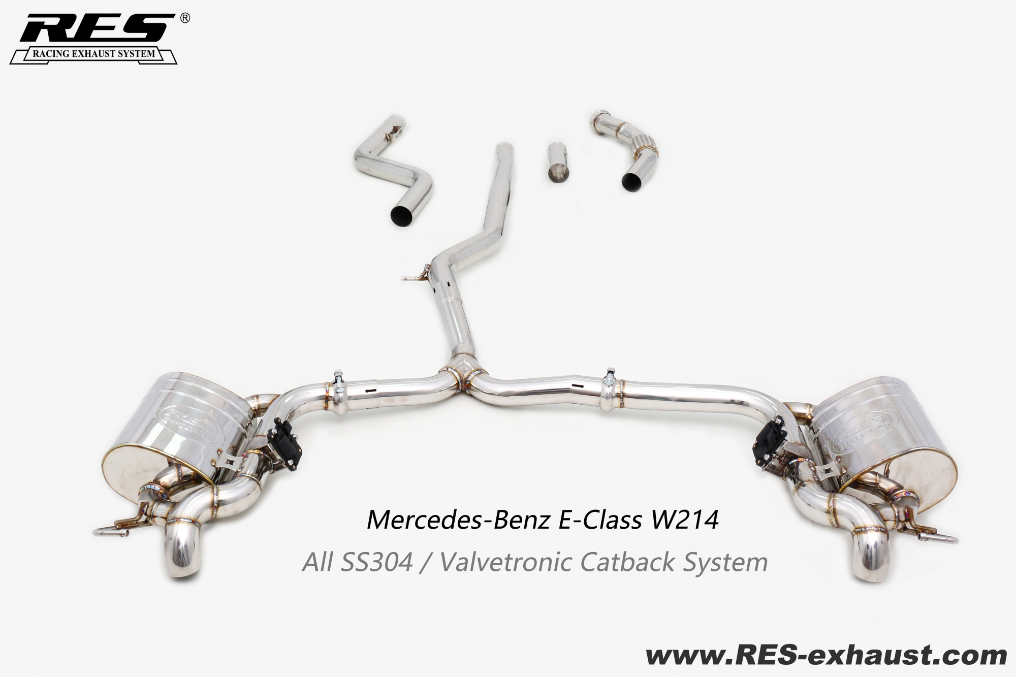 Mercedes-Benz  W214 All SS304 / Valvetronic Catback System