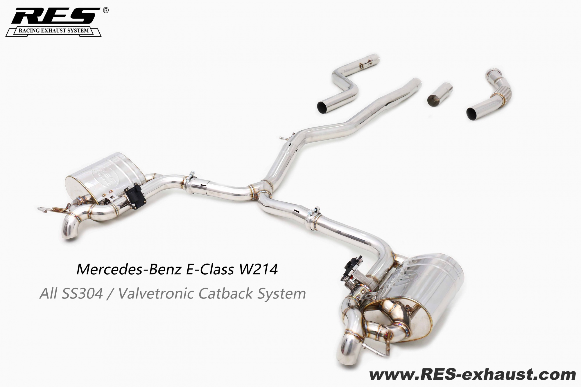 Mercedes-Benz  W214 All SS304 / Valvetronic Catback System
