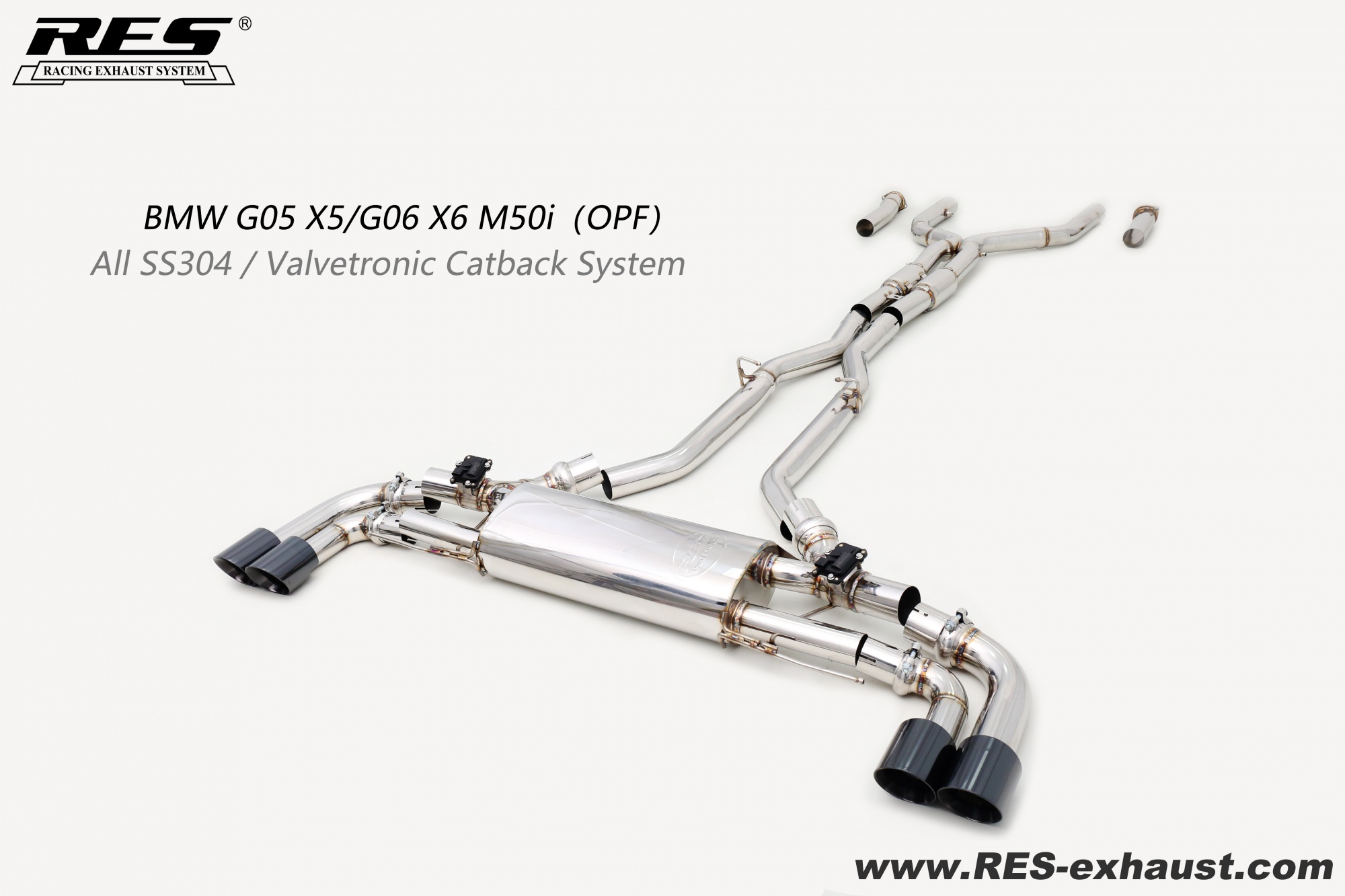 BMW  X5 G05 All SS304 / Valvetronic Catback System