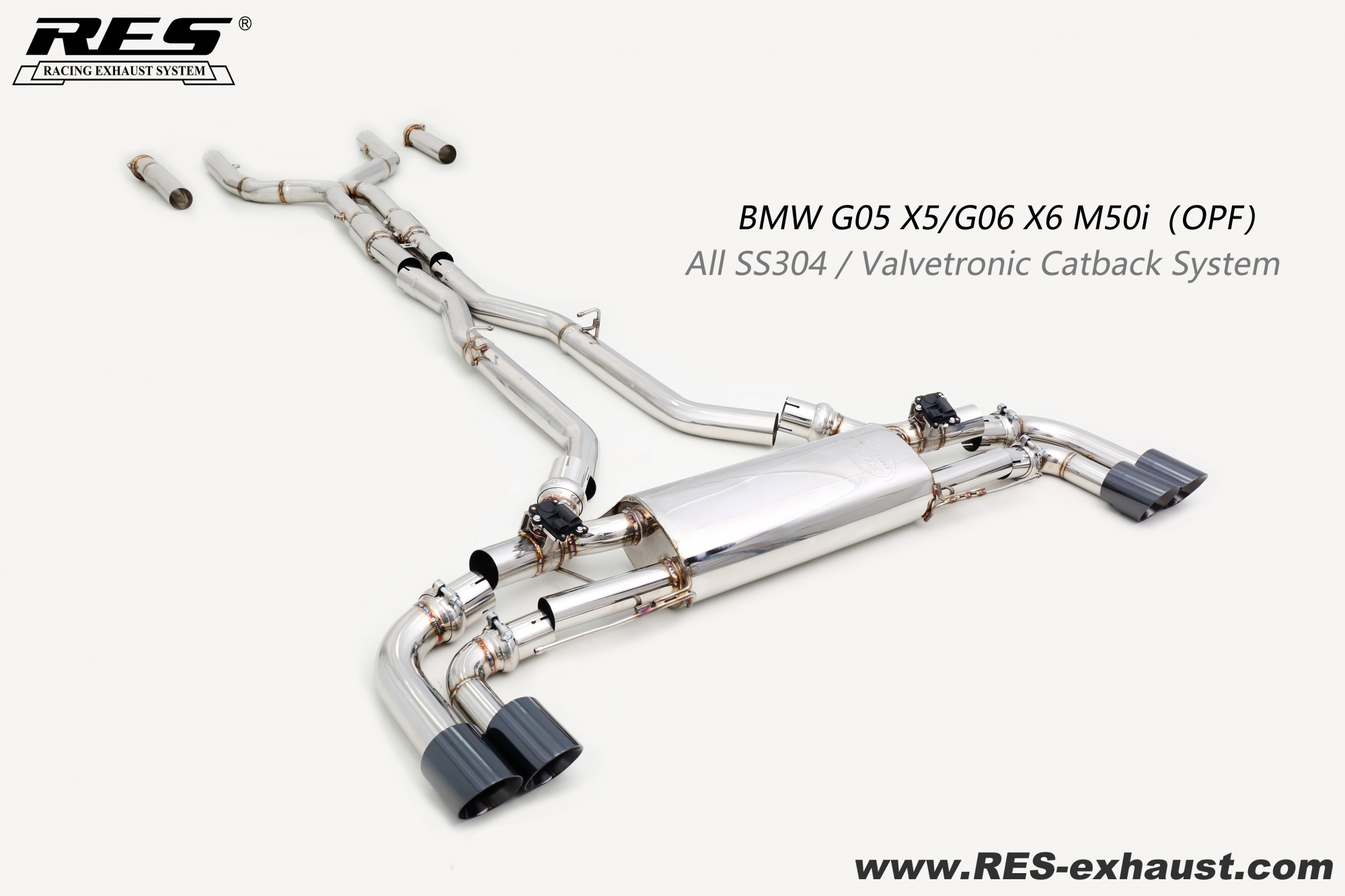 BMW  X5 G05 All SS304 / Valvetronic Catback System
