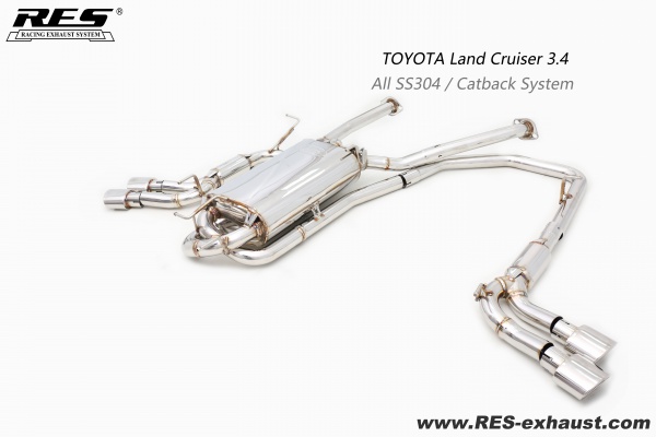 TOYOTA 3.4 All SS304 / Catback System