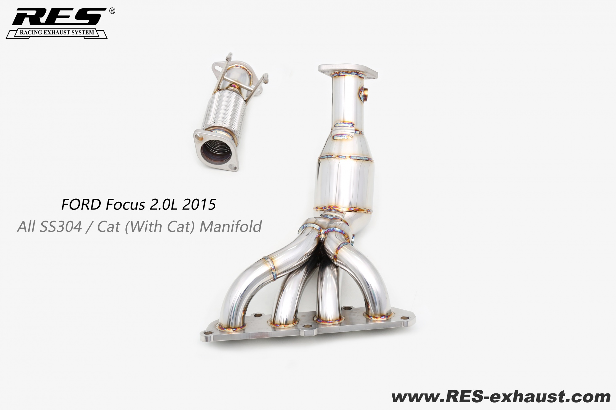 FORD Focus All SS304 / Cat （With Cat） Manifold