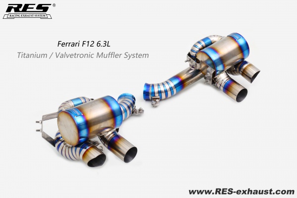 Ferrari F12 Titanium / Valvetronic Muffler System