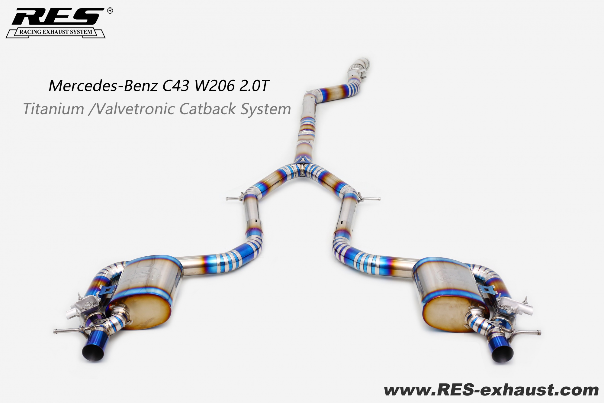 Mercedes-Benz C43 W206 2.0T Titanium / Valvetronic Catback System