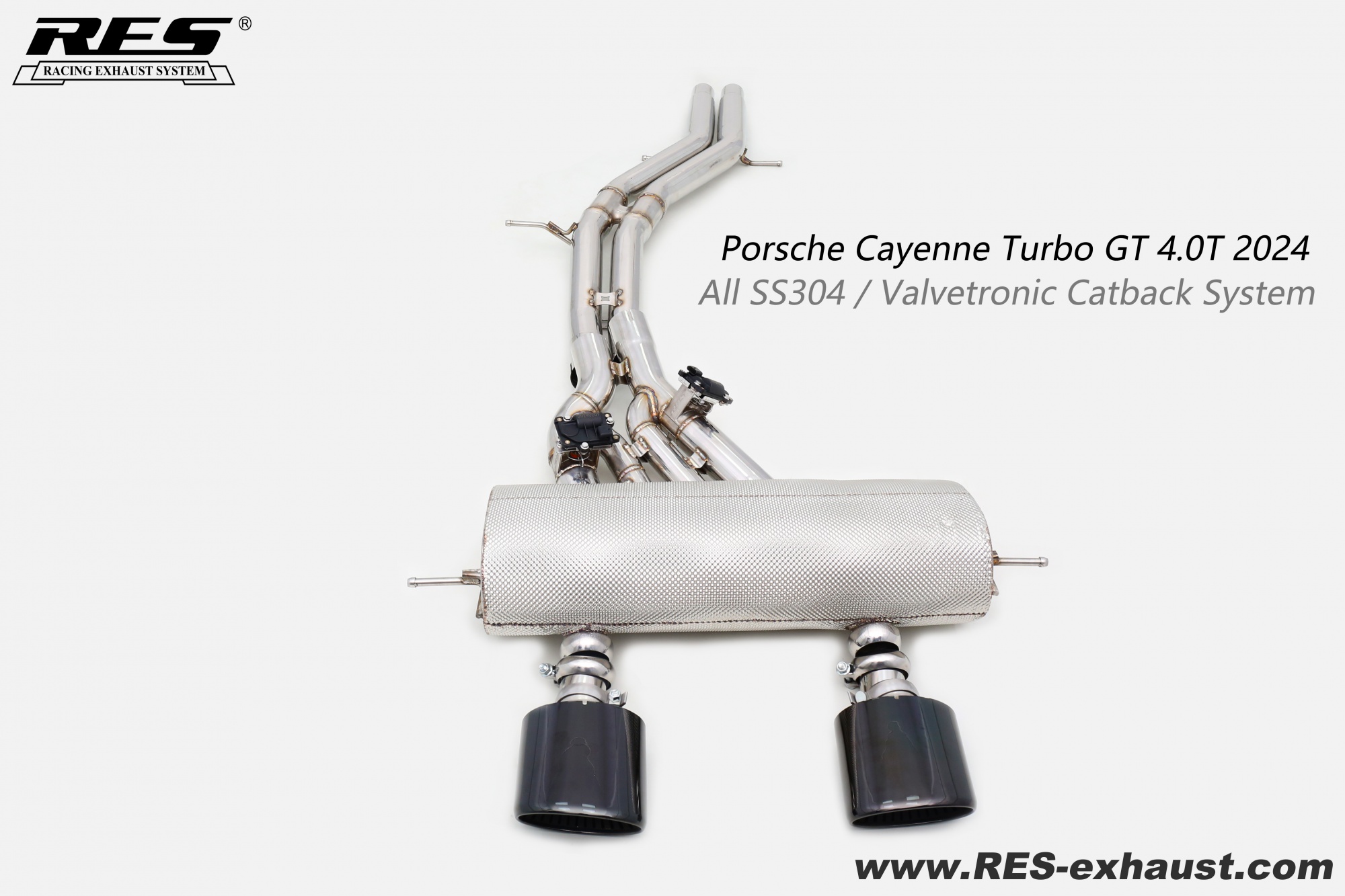 Porsche Cayenne Turbo GT 4.0T All SS304 / Valvetronic Catback System