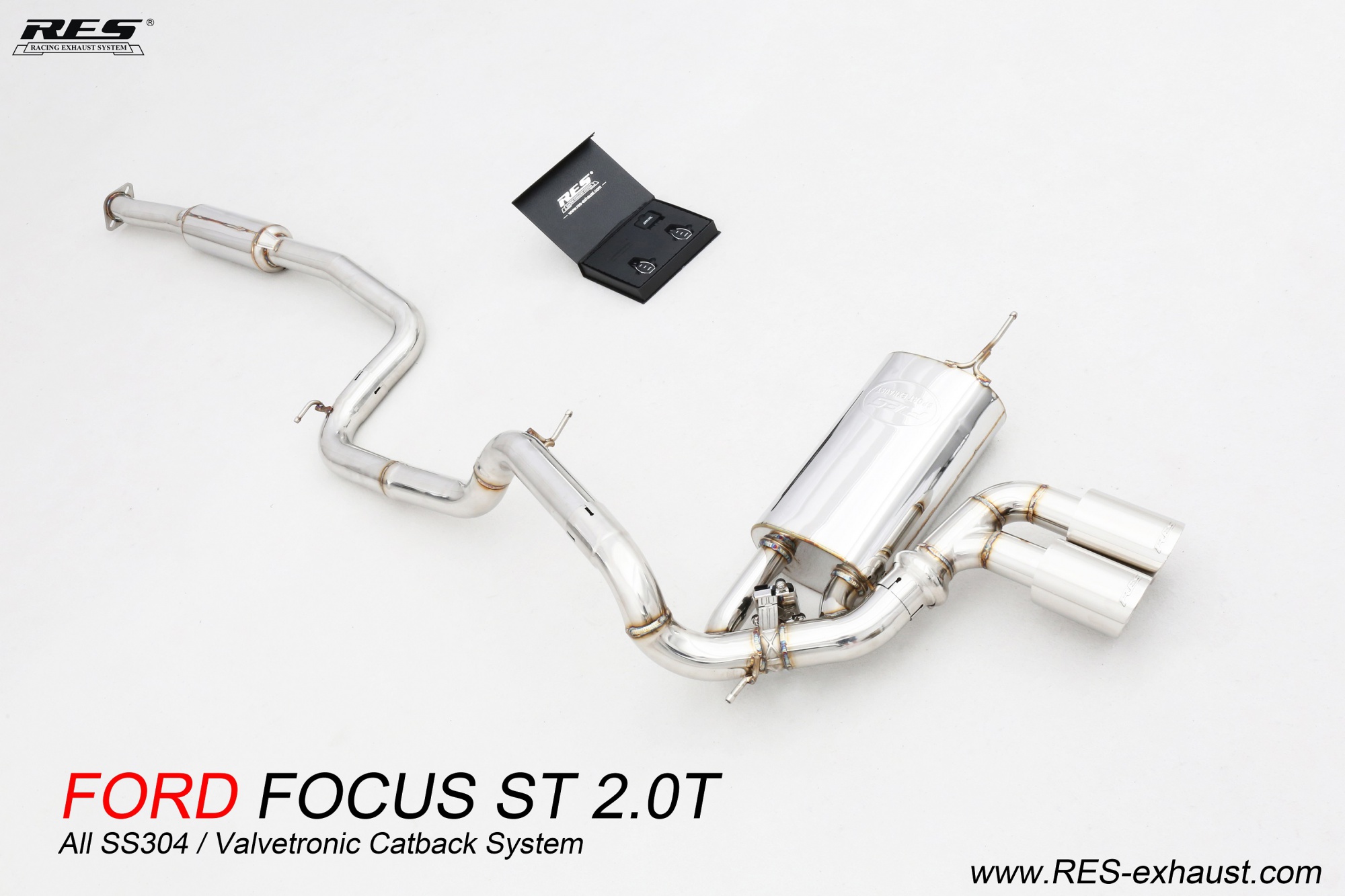 Ford Focus ST MK3/3.5 2.0T All SS304 / Valvetronic Catback System
