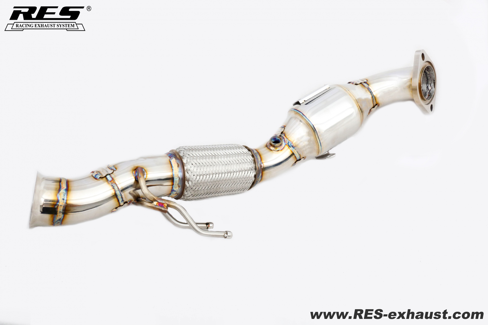 Ford Focus RS MK3 All SS304 / Cat （With Cat） Downpipe