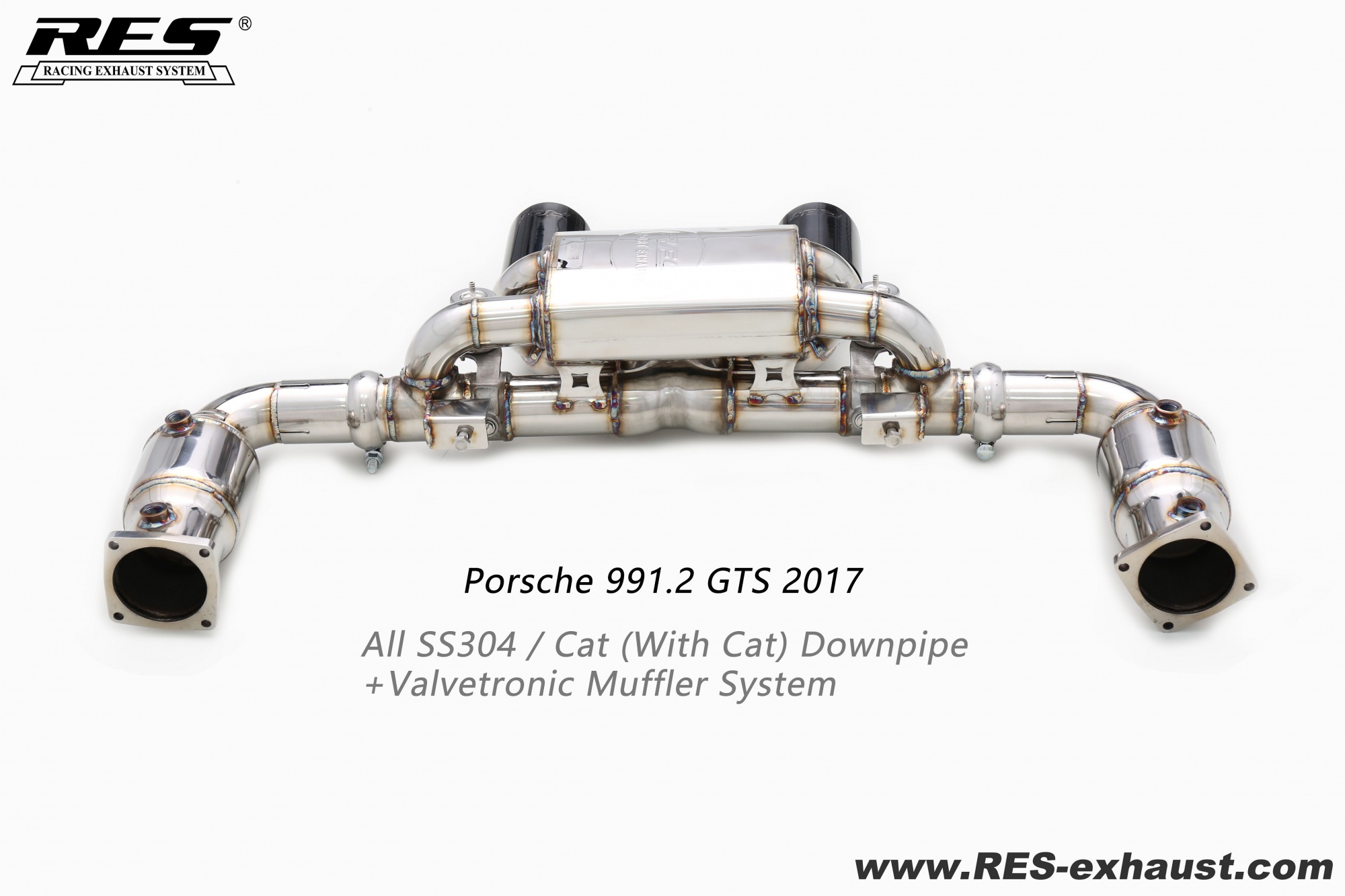 Porsche 991.2 GTS All SS304 / Cat （With Cat） Downpipe