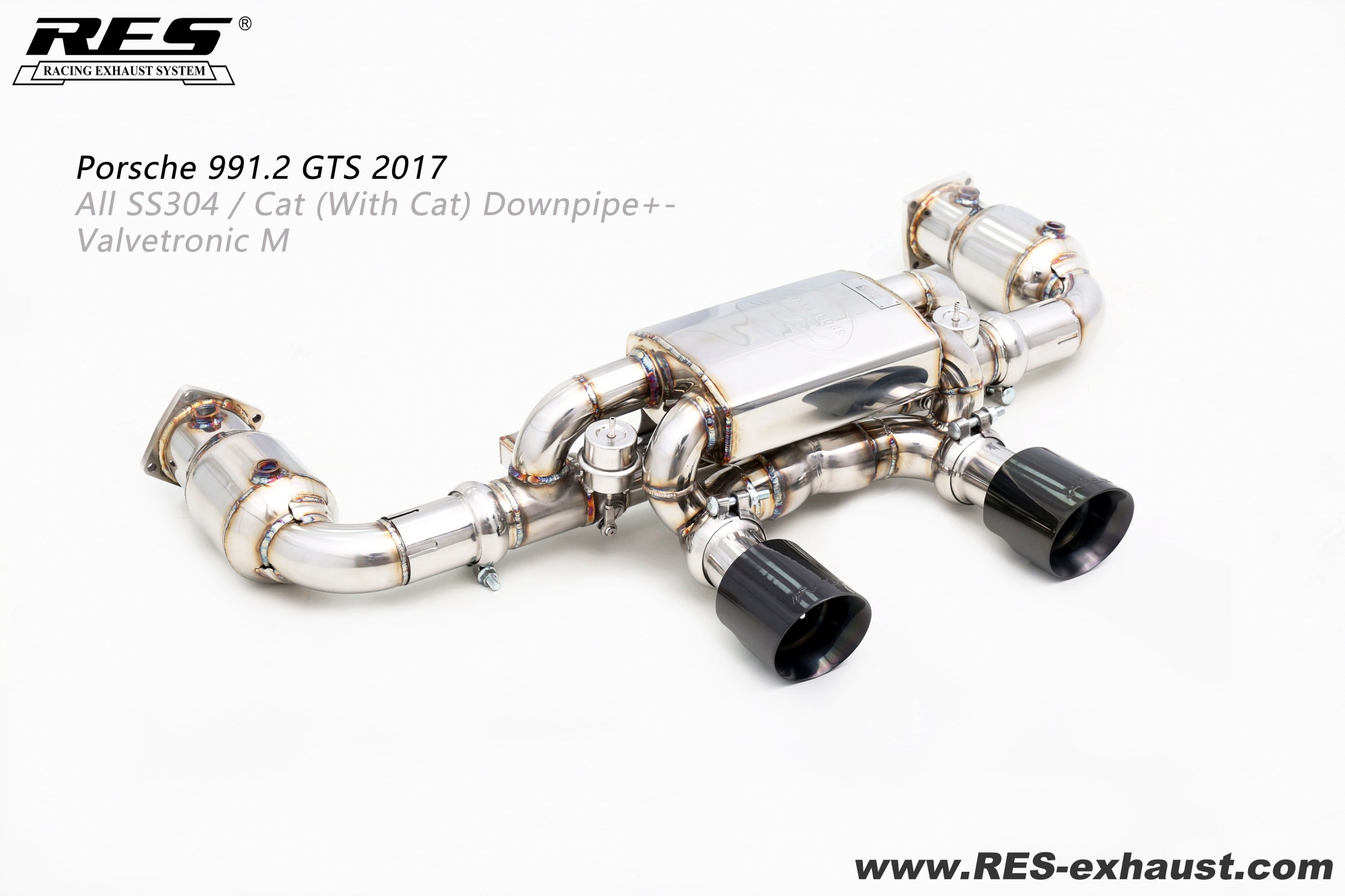 Porsche 991.2 GTS All SS304 / Valvetronic Muffler System