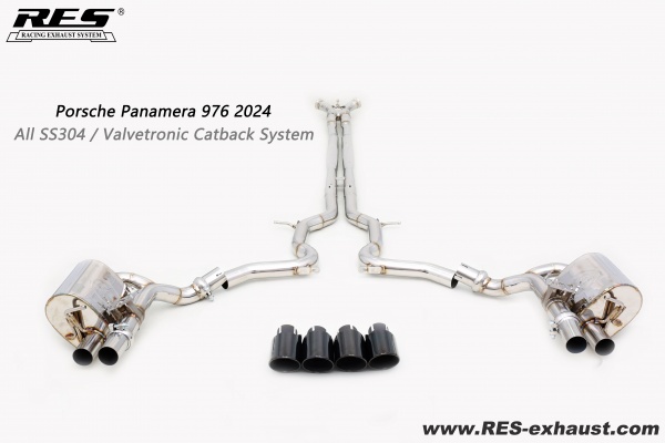 Porsche Panamera 976 All SS304 / Valvetronic Catback System