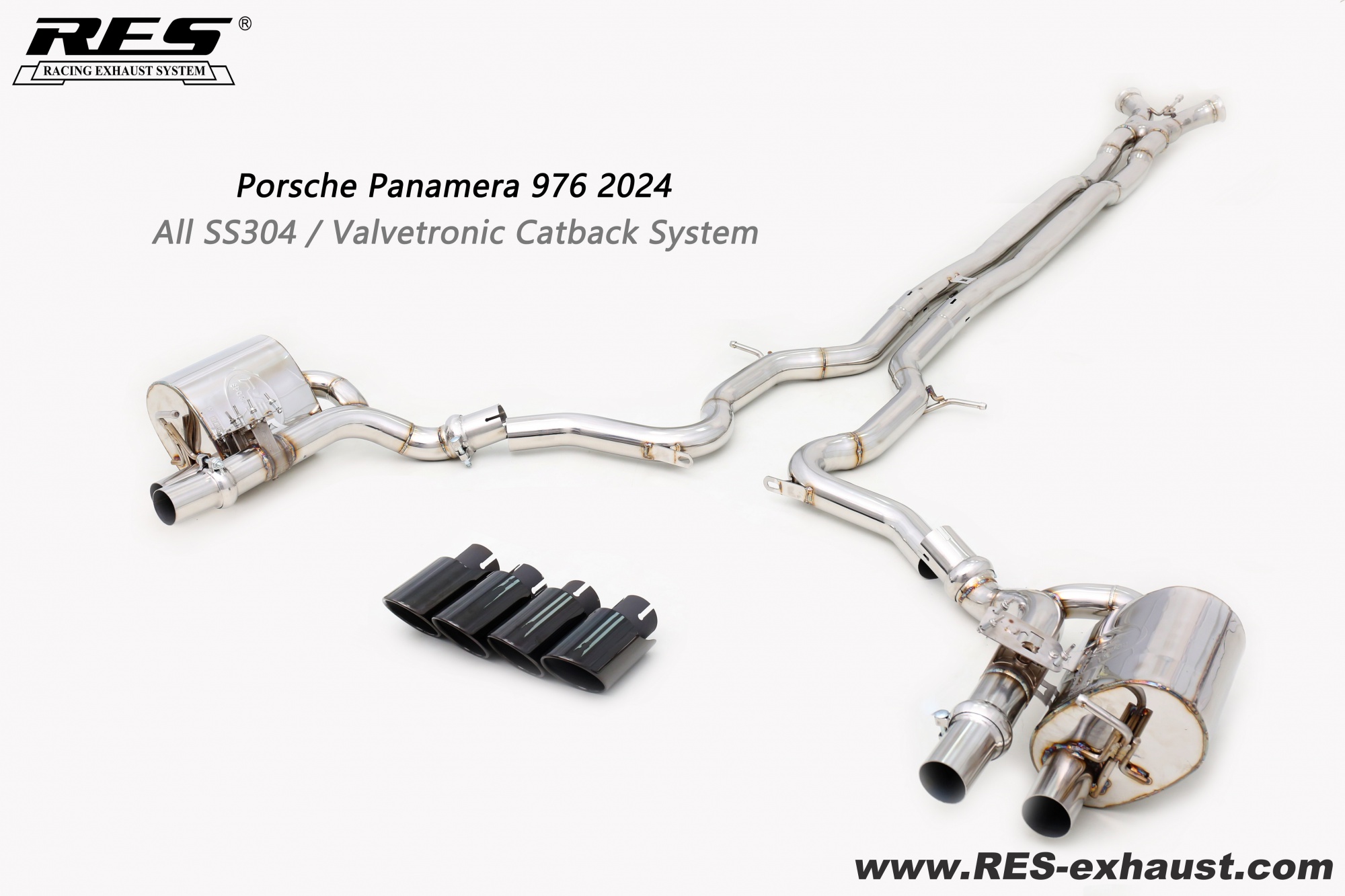 Porsche Panamera 976 All SS304 / Valvetronic Catback System
