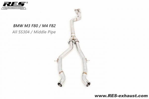 BMW M3 F80 / M4 F82  All SS304 / Middle Pipe