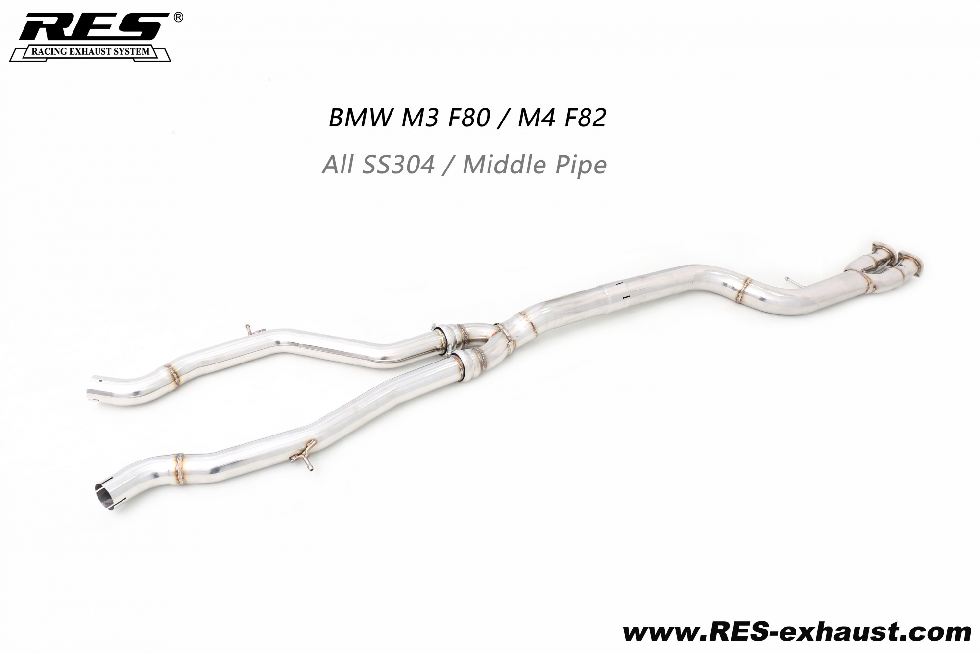 BMW M3 F80 / M4 F82  All SS304 / Middle Pipe