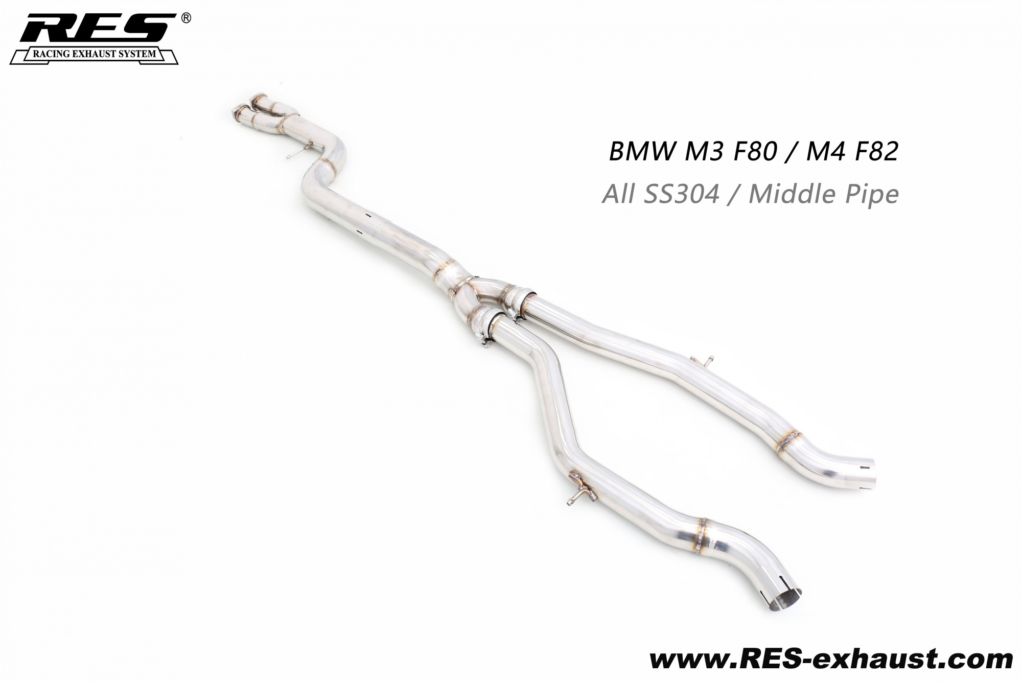 BMW M3 F80 / M4 F82  All SS304 / Middle Pipe