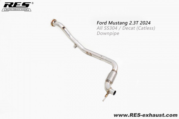 Ford Mustang 2.3T All SS304 / Decat (Catless) Downpipe