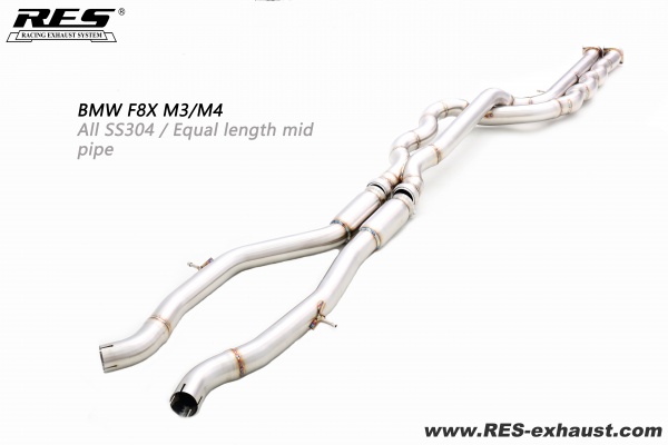 BMW F8X M3/M4 All SS304 / Equal length mid pipe
