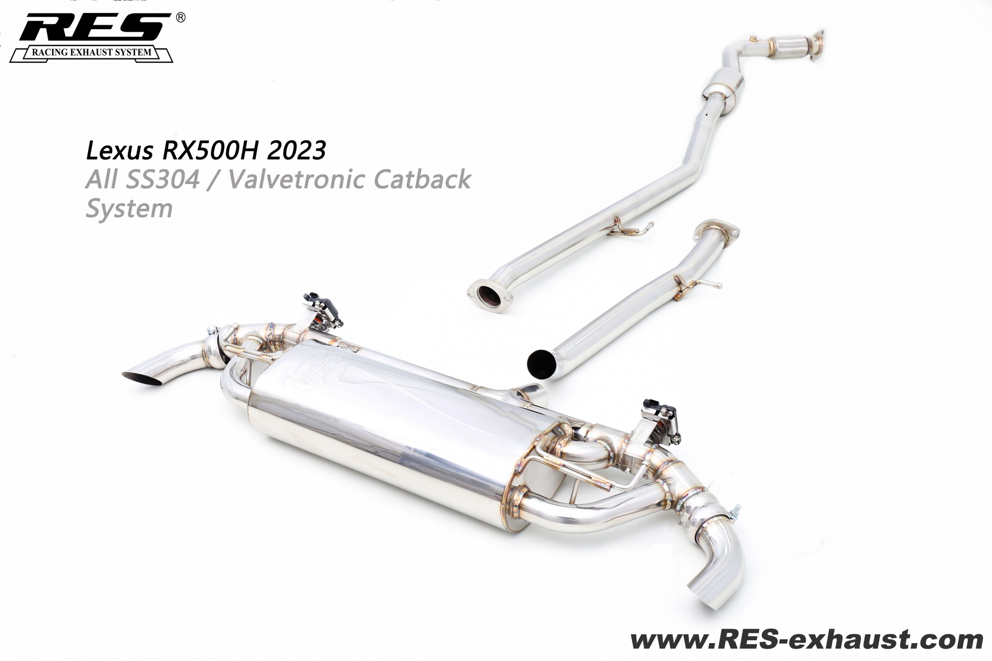 Lexus RX500H All SS304 / Valvetronic Catback System
