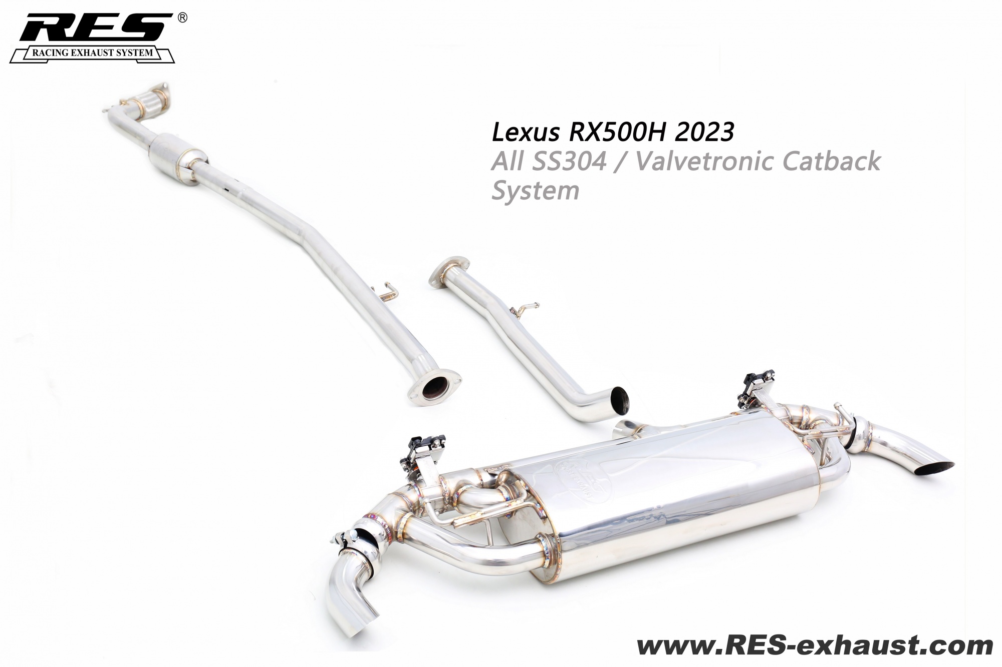 Lexus RX500H All SS304 / Valvetronic Catback System