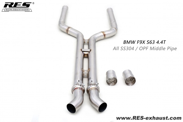  BMW F9X S63  All SS304 / OPF Middle Pipe