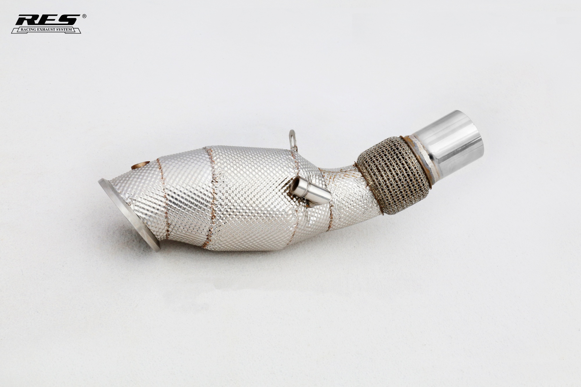 BMW B48 2.0T All SS304 / Cat Downpipe With Heat Shield