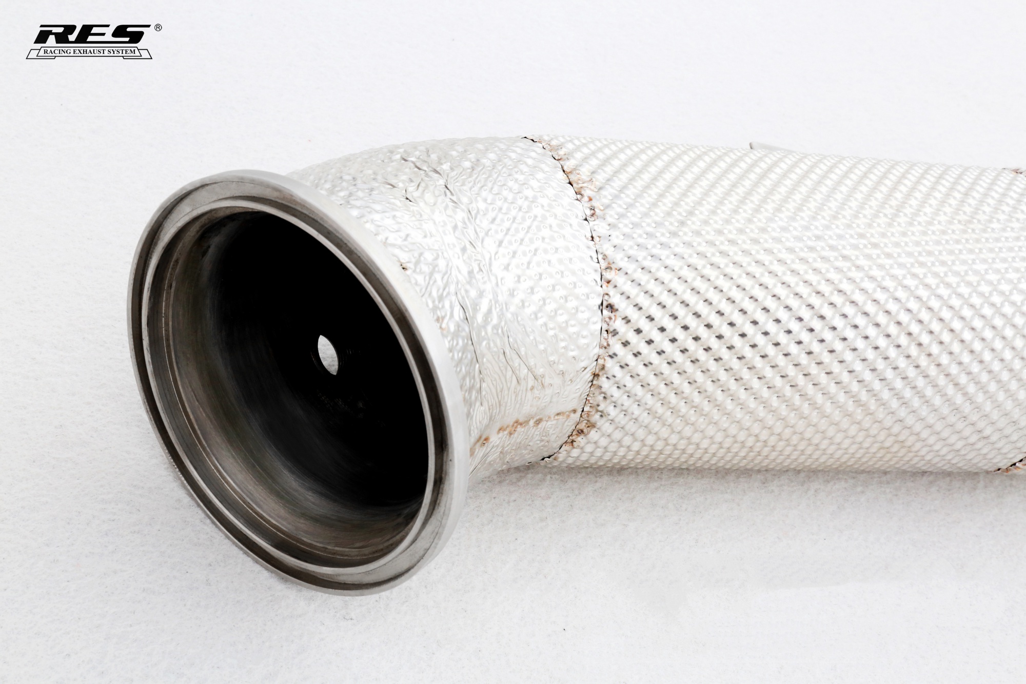 BMW B58 3.0T All SS304 / Catless Downpipe With Heat Shield