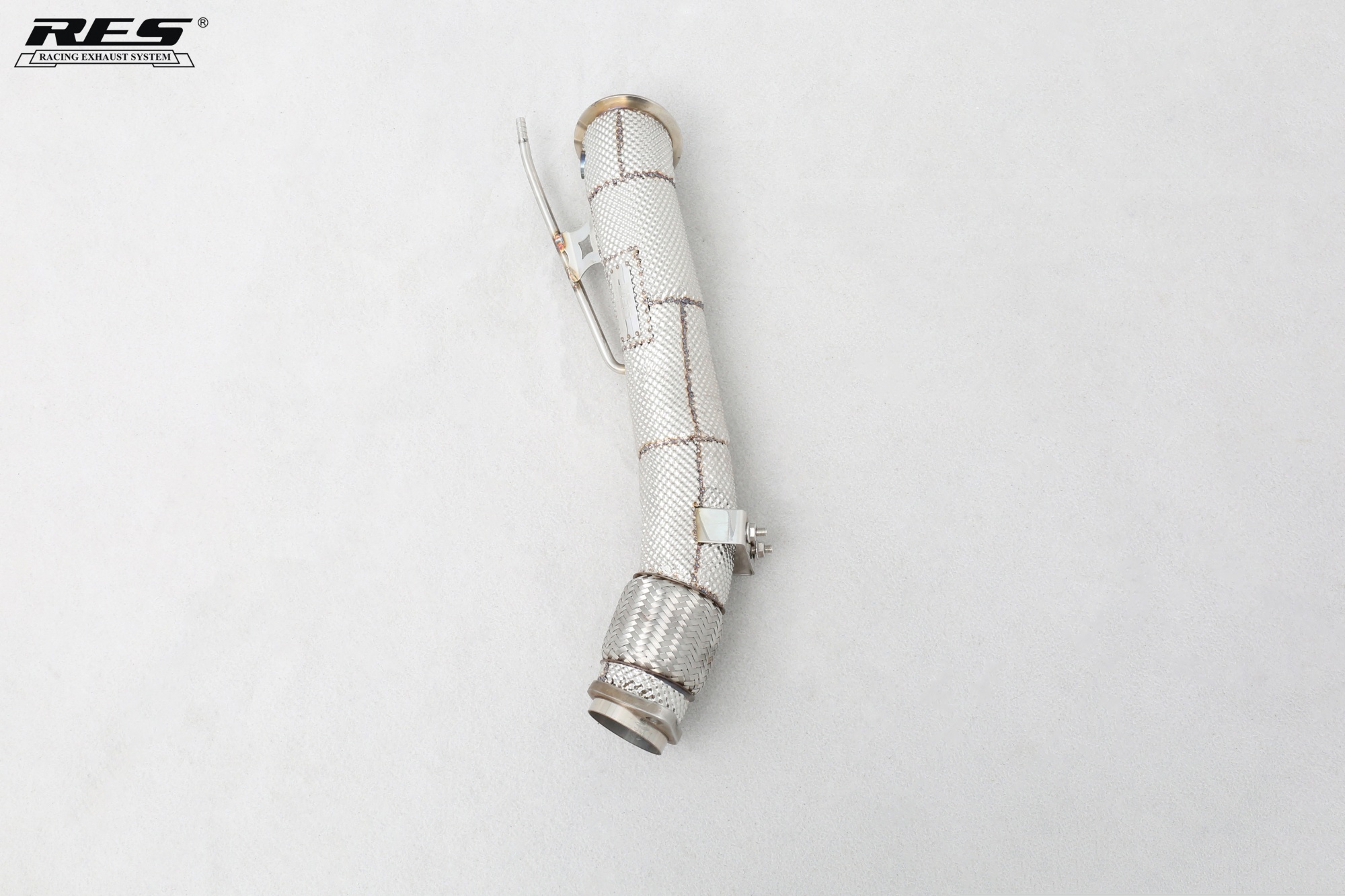 BMW S58 3.0T All SS304 / Catless Downpipe With Heat Shield