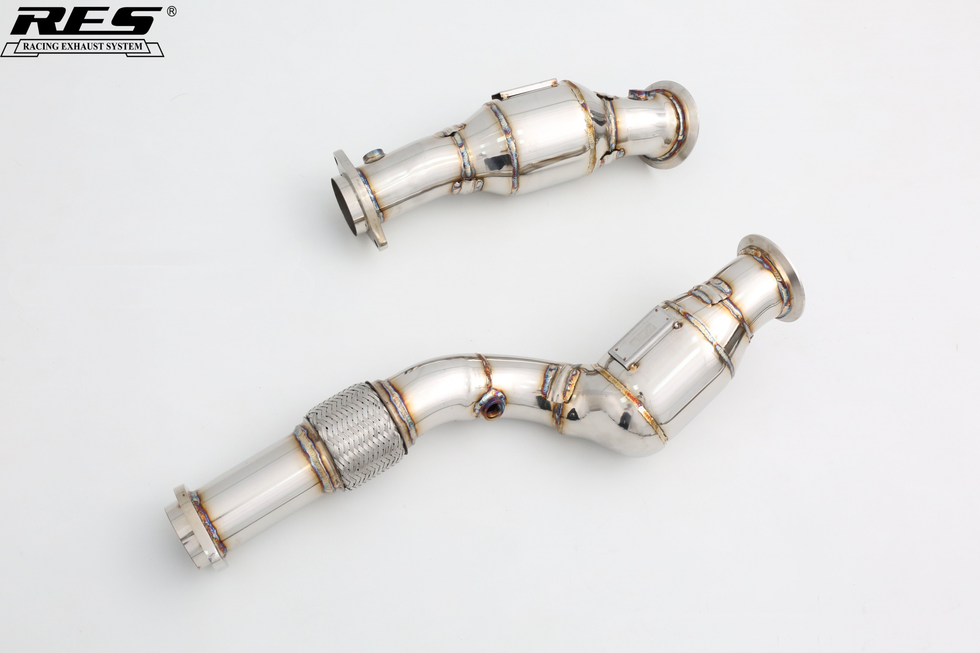 BMW S58 3.0T All SS304 / Cat （With Cat） Downpipe